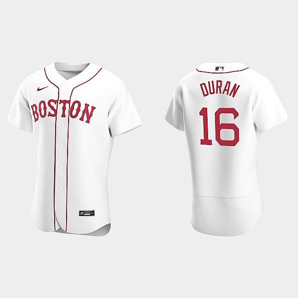 Mens Boston Red Sox #16 Jarren Duran Nike White 2021 Patriots Day Jersey