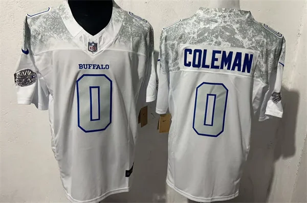 Mens Buffalo Bills #0 Keon Coleman White Nike Vapor F.U.S.E. Limited Rivalry Series Jersey