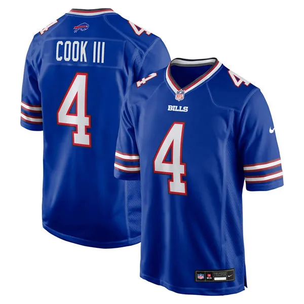 Mens Buffalo Bills #4 James Cook III Nike Royal Team Color Vapor Limited Jersey