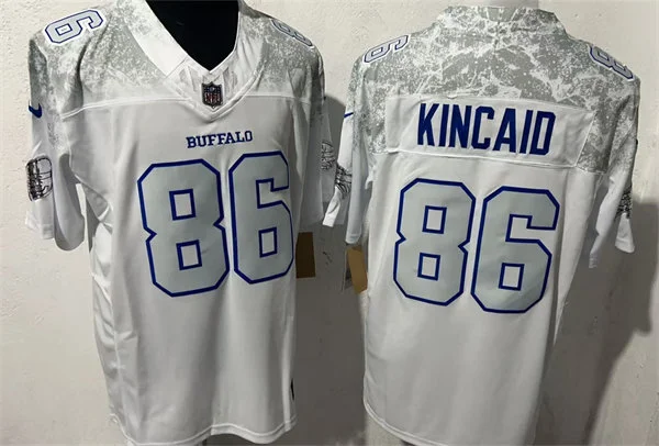 Mens Buffalo Bills #86 Dalton Kincaid White Nike Vapor F.U.S.E. Limited Rivalry Series Jersey