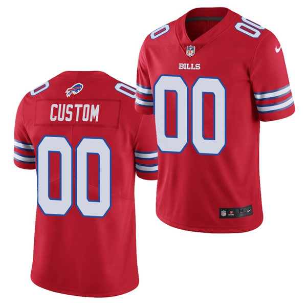 Womens Buffalo Bills Custom Nike Red Color Rush Jersey