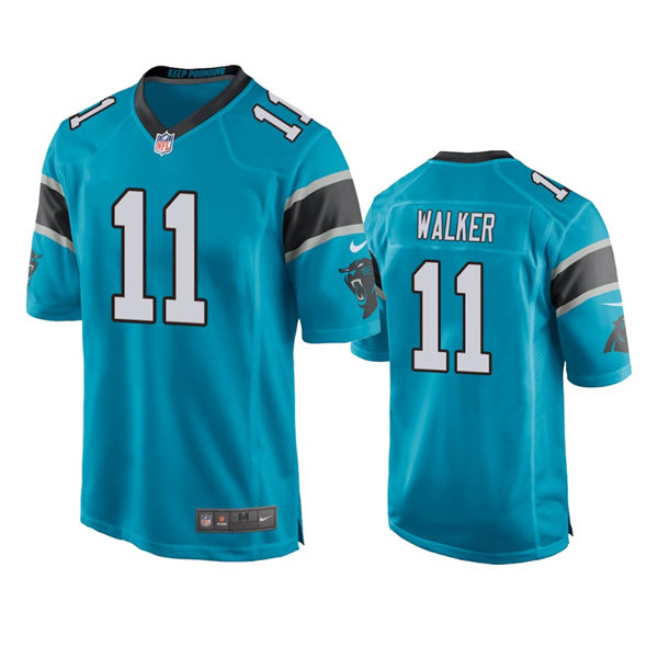 Men's Carolina Panthers #11 P.J. Walker Nike Blue Vapor Untouchable Limited Jersey