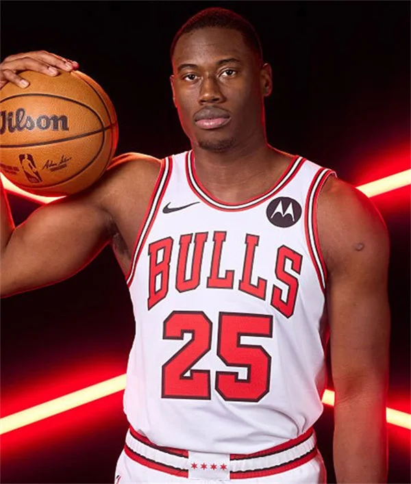 Mens Chicago Bulls #25 Jalen Smith White Association Edition Swingman Jersey