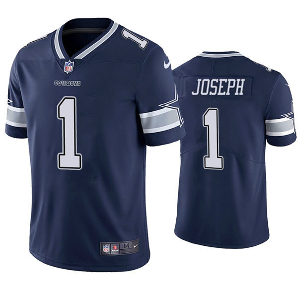 Mens Dallas Cowboys #1 Kelvin Joseph Nike Navy Team Color Untouchable Limited Jersey