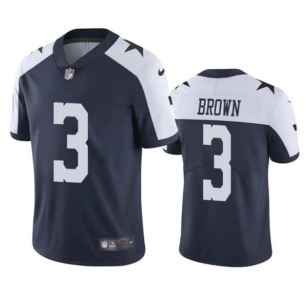 Mens Dallas Cowboys #3 Anthony Brown Nike Navy Alternate Vapor Limited Jersey