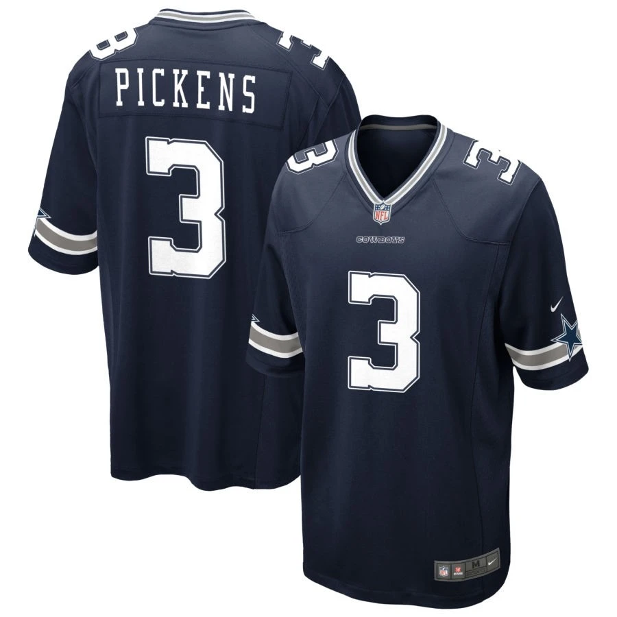 Mens Dallas Cowboys #3 George Pickens Nike Navy Vapor F.U.S.E. Limited Jersey