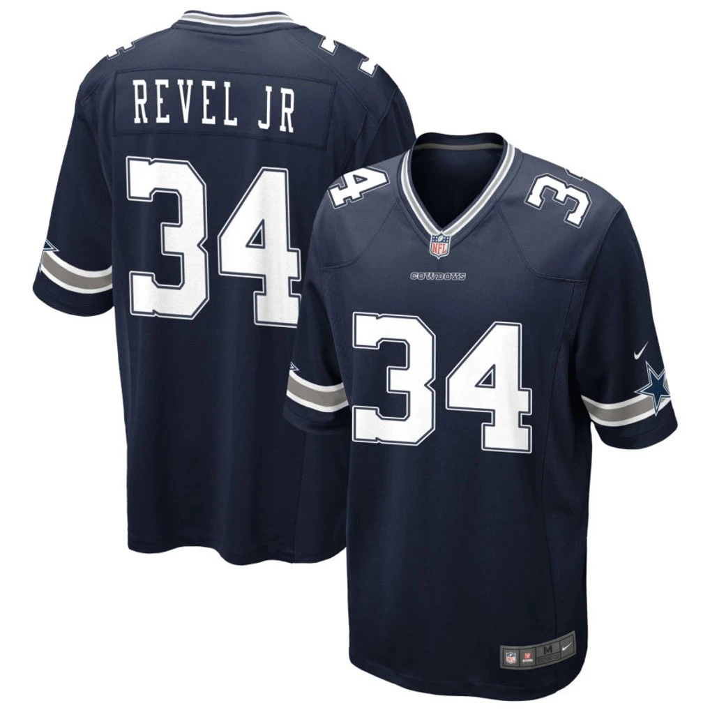 Mens Dallas Cowboys #34 Shavon Revel Jr. Nike Navy Vapor F.U.S.E. Limited Jersey