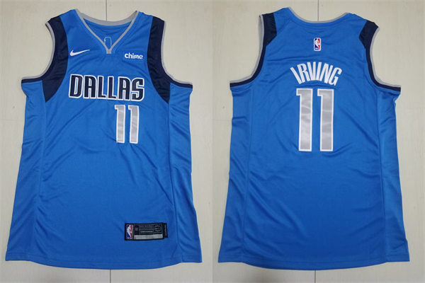 Men's Dallas Mavericks #11 Kyrie Irving Nike Blue Icon Edition Jersey