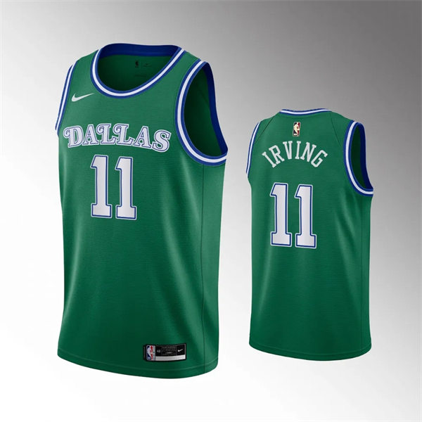 Men's Dallas Mavericks #11 Kyrie Irving Nike Green Classic Edition Jersey