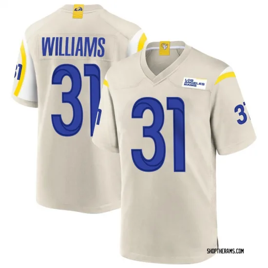 Mens Los Angeles Rams #31 Darious Williams  Nike Bone Vapor Untouchable Limited Jersey