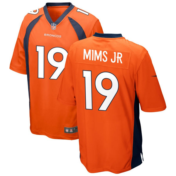 Mens Denver Broncos #19 Marvin Mims Jr. Nike Orange Vapor Untouchable Limited Jersey
