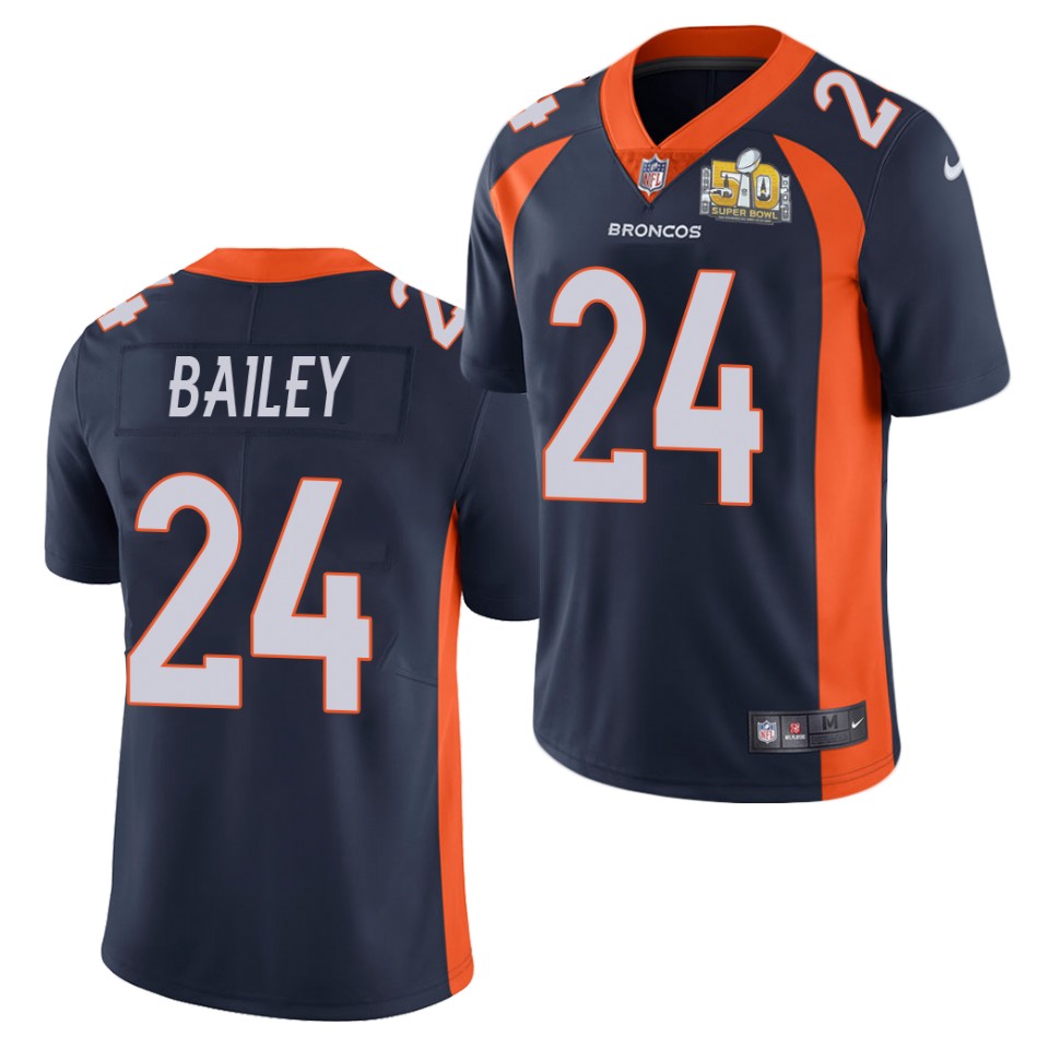 Kids Denver Broncos #24 Champ Bailey Blue GameJersey