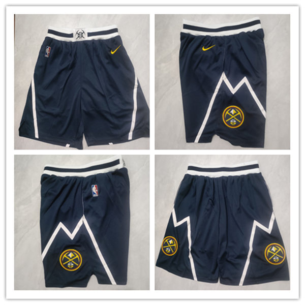 Mens Denver Nuggets Navy Shorts