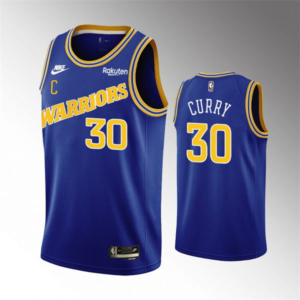 Mens Golden State Warriors #30 Stephen Curry Nike 2022-23 Royal Classics Edition Swingman Jersey