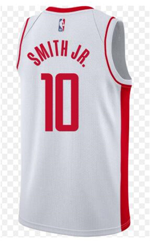 Mens Houston Rockets #10 Jabari Smith Jr. White Stitched Association Edition Jersey