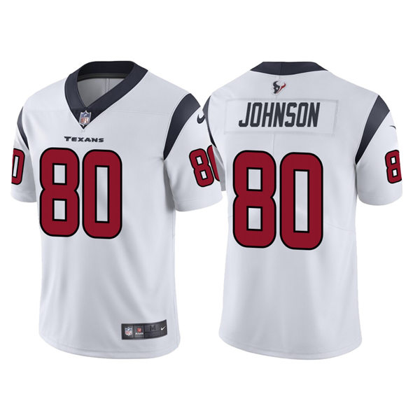 Mens Houston Texans Retired Player #80 Andre Johnson Nike White Vapor Limited Player Jersey