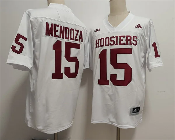 Indiana Hoosiers #15 Fernando Mendoza White Hoosiers College Football Jersey Indiana Hoosiers #15 Fernando Mendoza White Hoosiers College Football Jersey
