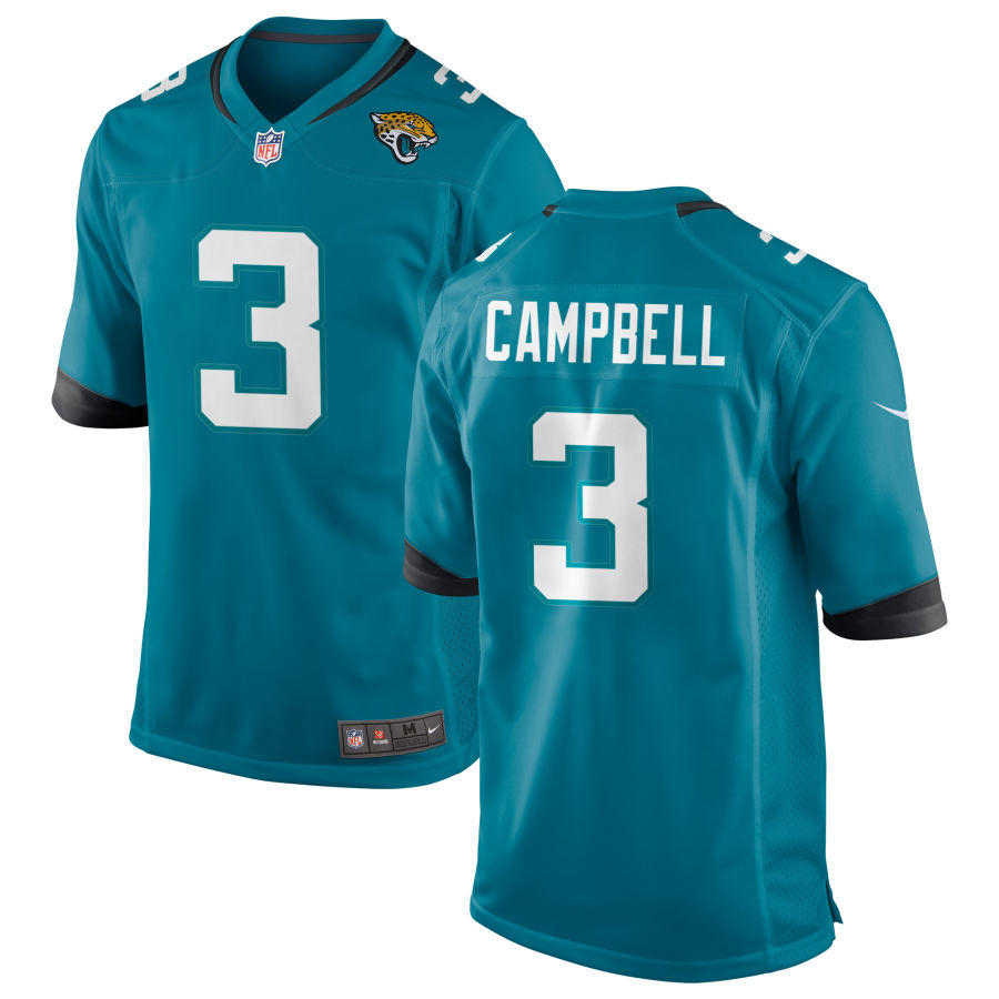 Mens Jacksonville Jaguars #3 Tyson Campbell Nike Teal Alternate Vapor F.U.S.E. Limited Jersey