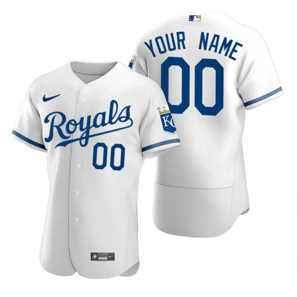 Men's Kansas City Royals Custom Nike 2022 Home White FlexBase Jersey