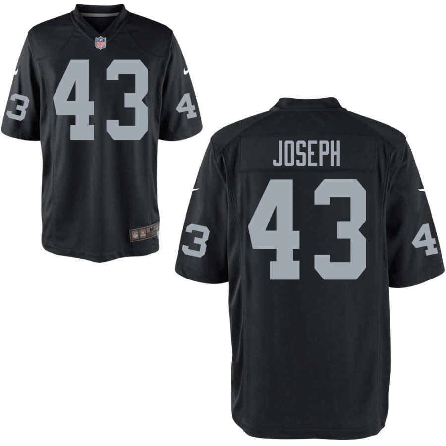 Mens Oakland Raiders #43 Karl Joseph Nike Black Vapor Limited Jersey