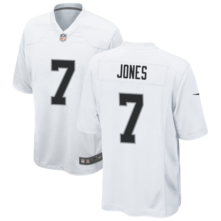 Mens Las Vegas Raiders #7 Zay Jones Nike White Vapor Limited Jersey  