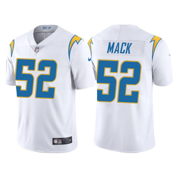 Mens Los Angeles Chargers #52 Khalil Mack Nike White Vapor Limited Jersey
