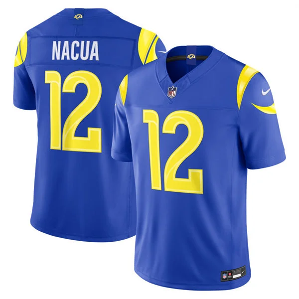 Mens Los Angeles Rams #12 Puka Nacua Nike 2026 Royal Vapor F.U.S.E. Limited Jersey