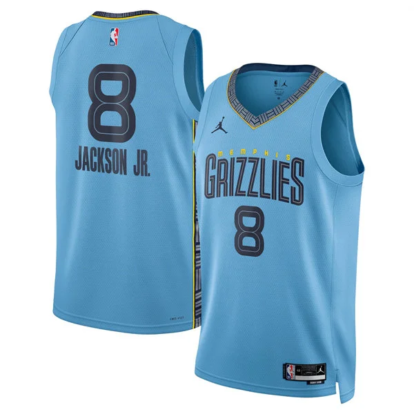 Mens Memphis Grizzlies #8 Jaren Jackson Jr. Light Blue Statement Edition Jersey