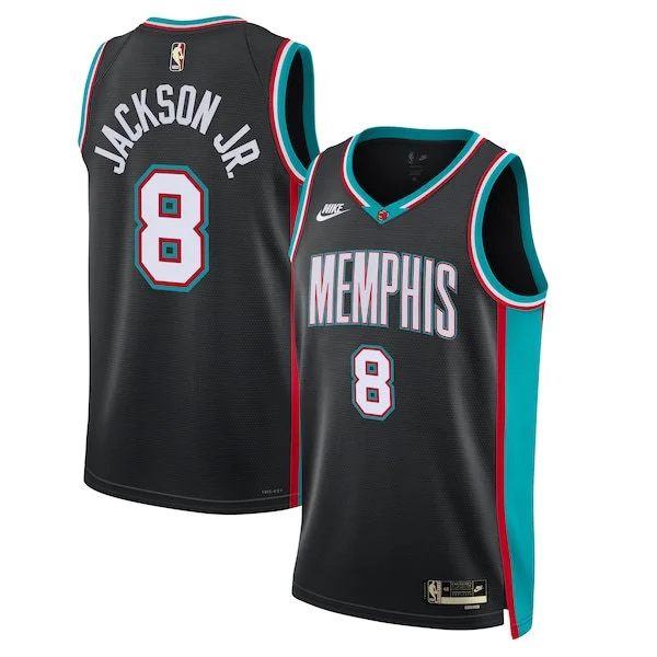 Mens Memphis Grizzlies #8 Jaren Jackson Jr. Black Nike Classic Edition Swingman Jersey