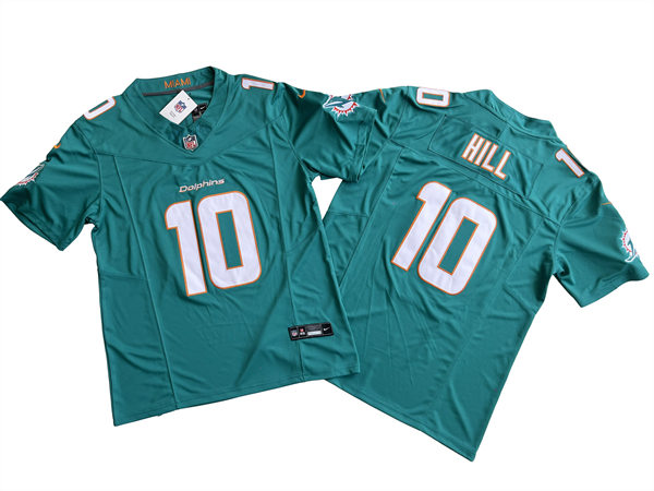 Mens Miami Dolphins #10 Tyreek Hill Nike Aqua Vapor 2023 F.U.S.E. Limited Jersey