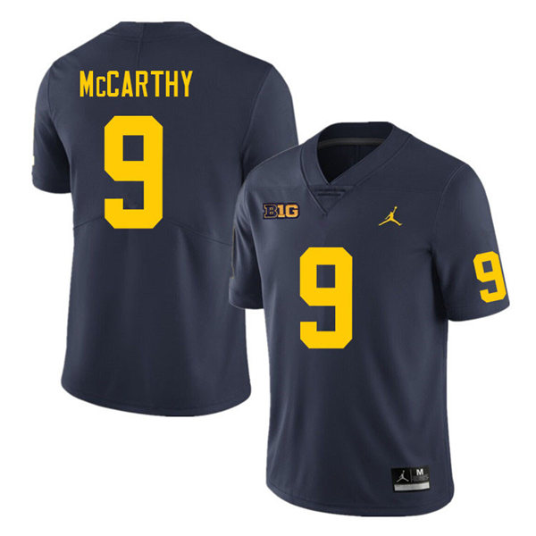 Youth Michigan Wolverines #9 J.J. Mccarthy Navy Jordan Brand College Football Jersey