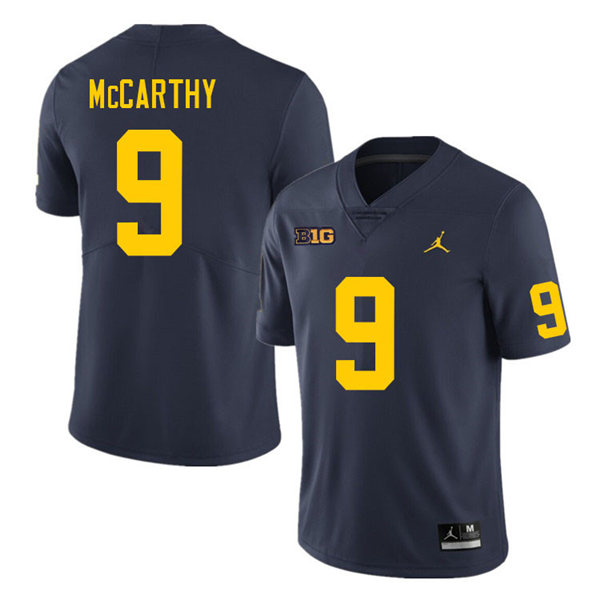 Youth Michigan Wolverines #9 J.J. Mccarthy Navy Jordan Brand College Football Jersey