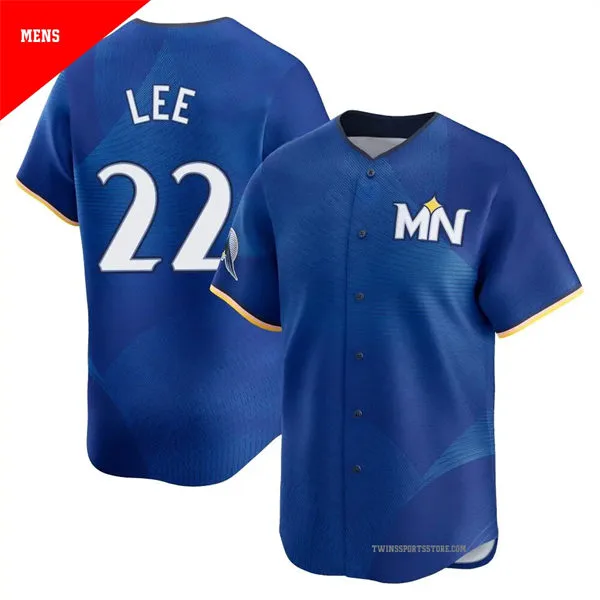 Mens Minnesota Twins #22 Brooks Lee Nike Royal City Connect Limited Jersey