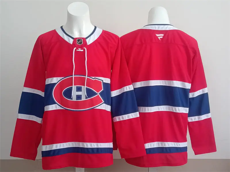 Youth Montreal Canadiens Blank Fanatics Red Hockey Team Jersey