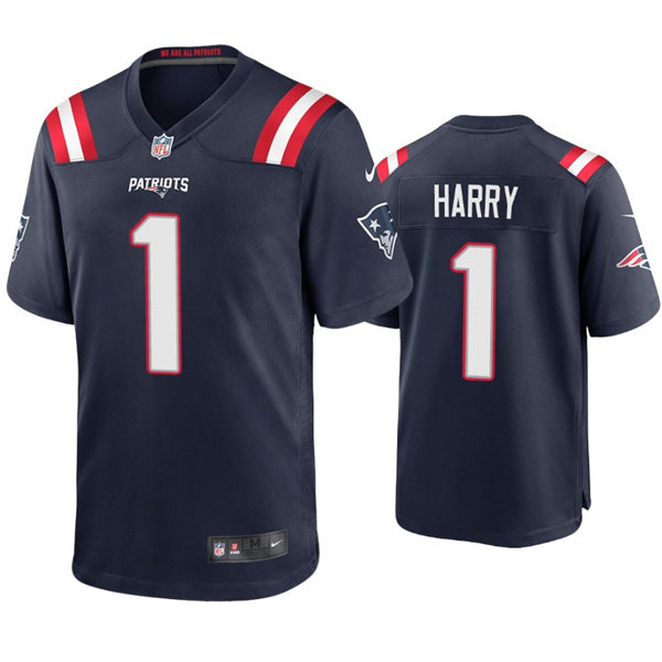 Mens New England Patriots #1 N'Keal Harry Nike Color Rush Vapor Player Limited Jersey