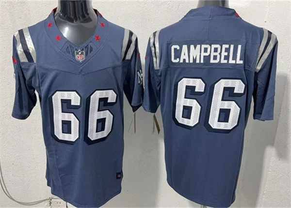 Mens New England Patriots #66 Will Campbell Storm Blue Rivalries Collection F.U.S.E. Limited Jersey