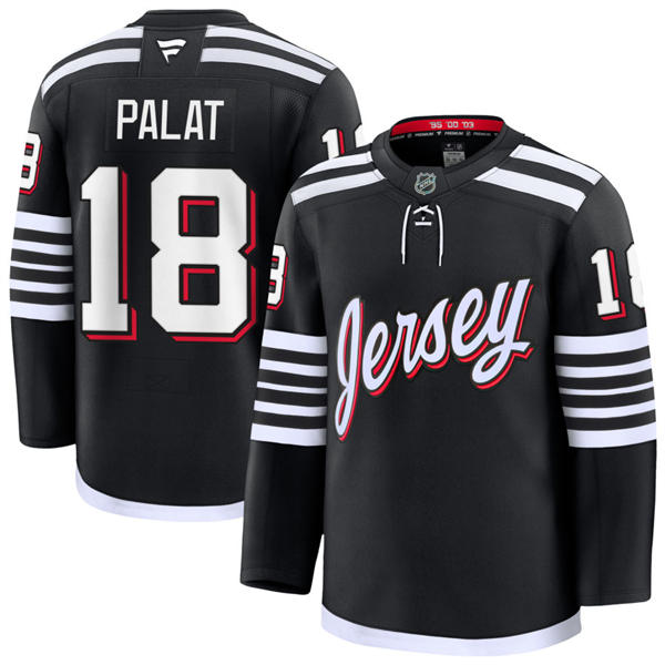 Youth New Jersey Devils #18 Ondrej Palat Black Alternate Player Jersey