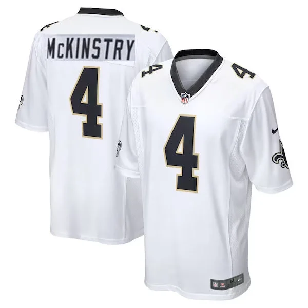 Mens New Orleans Saints #4 Kool-Aid McKinstry Nike White Vapor F.U.S.E Limited Jersey