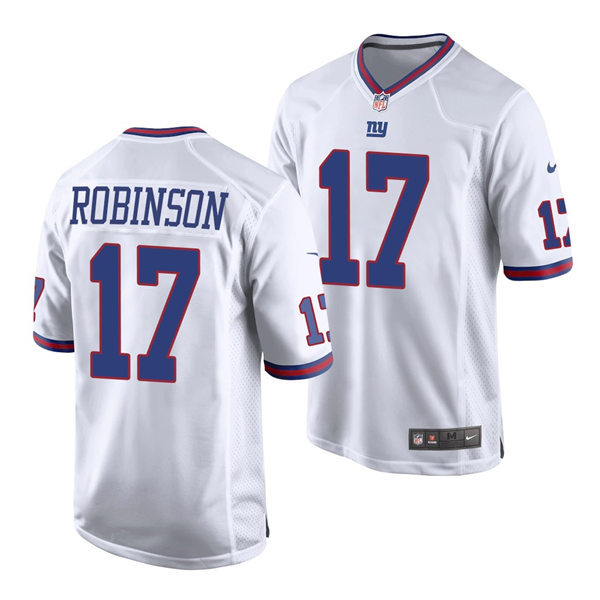 Mens New York Giants #17 Wan'Dale Robinson Nike White Color Rush Limited Player Jersey