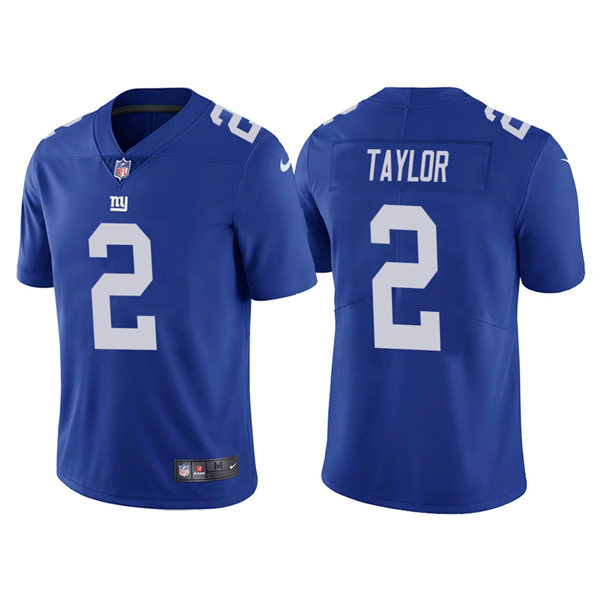 Mens New York Giants #2 Tyrod Taylor Nike Royal Vapor Limited Jersey