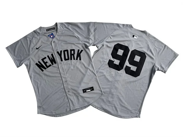 Womens New York Yankees #99 Aaron Judge Nike Gray Away Limited Jersey