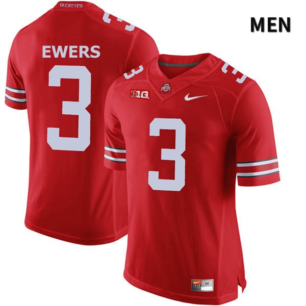 Mens Ohio State Buckeyes #3 Quinn Ewers Nike Red Limited College Football Jersey
