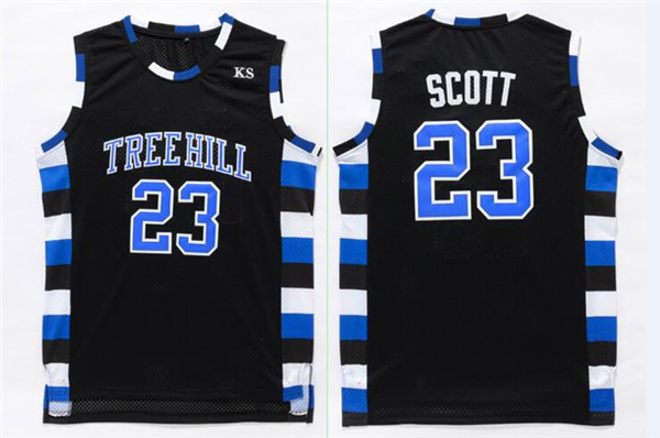 Men's The Movie One Tree Hill Ravens #23 Nathan Scott Black Swingman Basketball Jersey