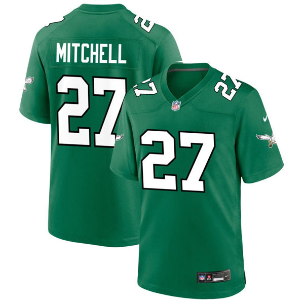 Youth Philadelphia Eagles #27 Quinyon Mitchell Nike Kelly Green Retro Jersey