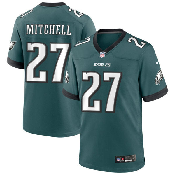 Youth Philadelphia Eagles #27 Quinyon Mitchell Nike Midnight Green Limited Player Jersey