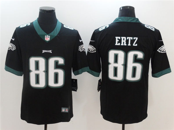 Men's Philadelphia Eagles #86 Zach Ertz Nike Black NFL Vapor Limited Jersey