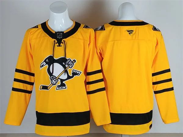 Mens Pittsburgh Penguins Blank Fanatics Gold Alternate Premium Team Jersey