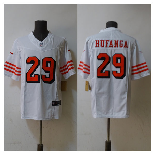 Mens San Francisco 49ers #29 Talanoa Hufanga Nike White Alternate F.U.S.E. Vapor Limited Player Jersey