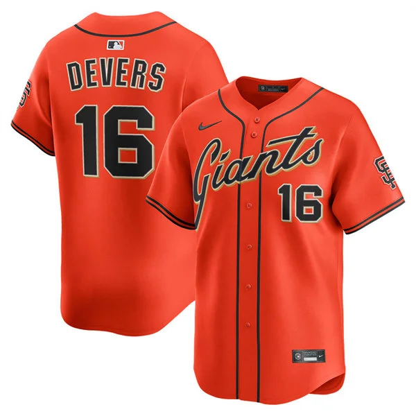 Youth San Francisco Giants #16 Rafael Devers Nike Orange Alternate Limited Jersey