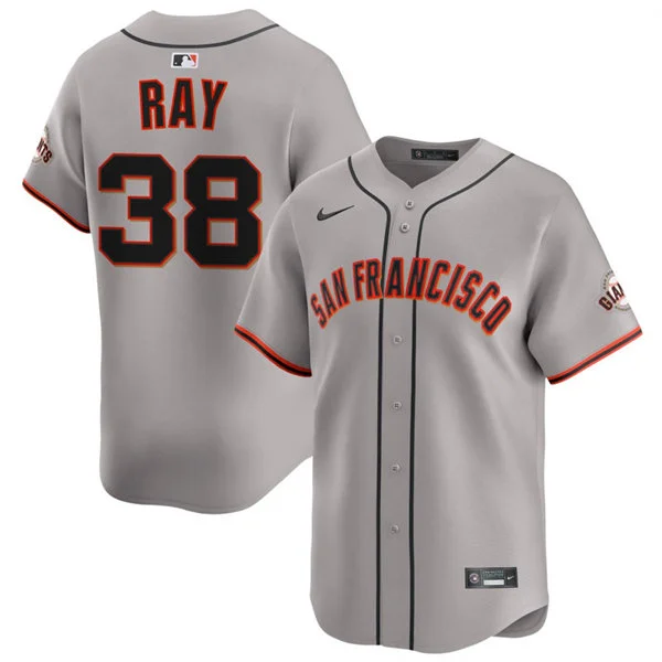 Mens San Francisco Giants #38 Robbie Ray Nike Gray Road Limited Jersey
